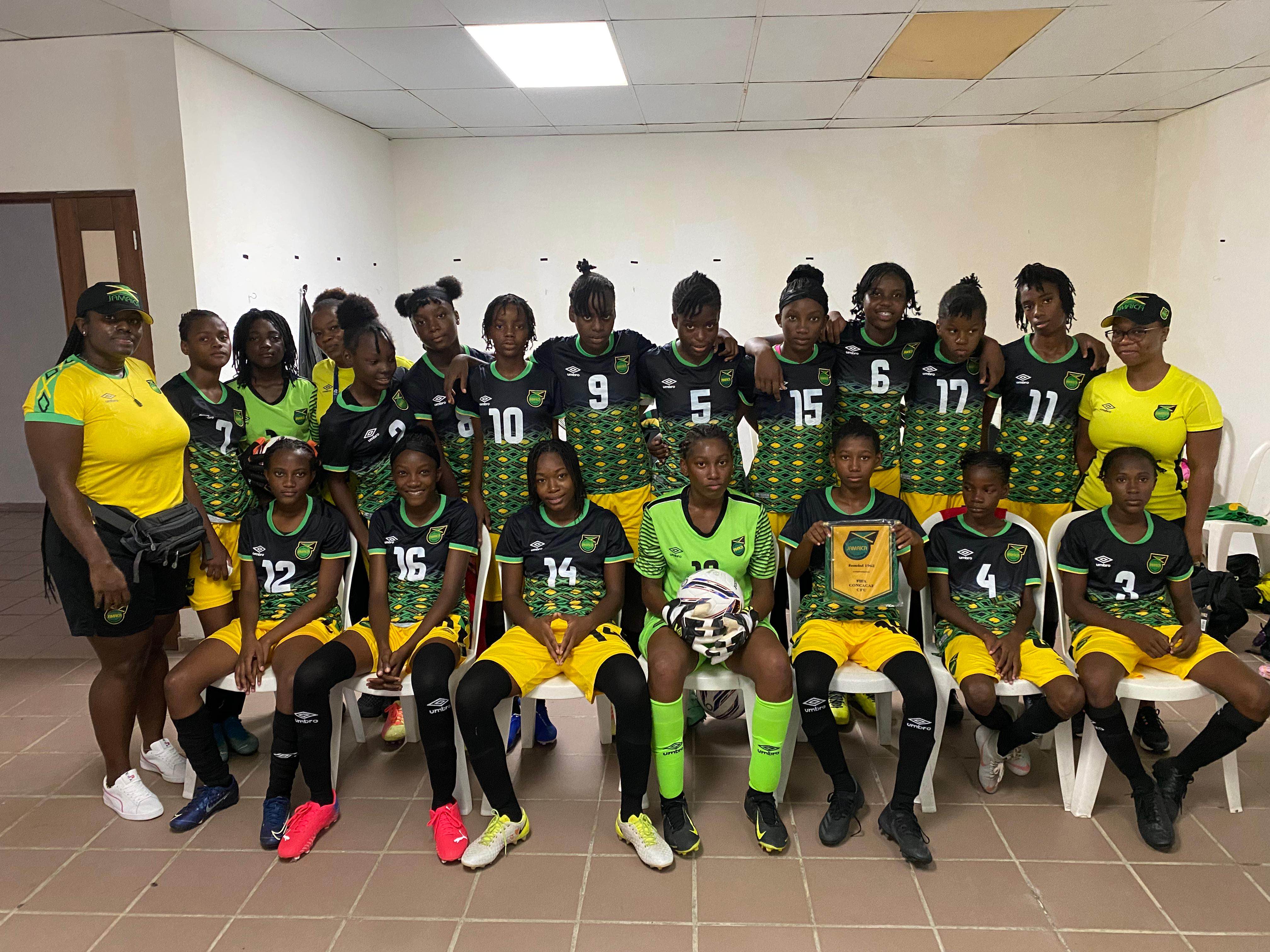 Nicole with Reggae Girls Team